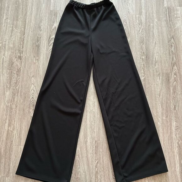 Nasty Gal Black Wide-Leg Pants - Picture 1 of 10